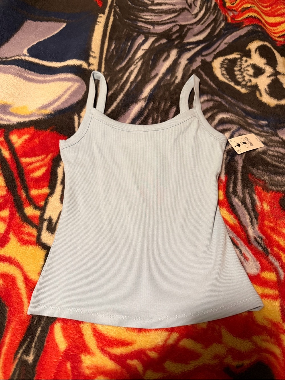 Ardene Light Blue Ribbed Tank Top